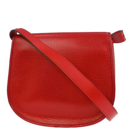 Christian Dior Red Leather Shoulder Bag