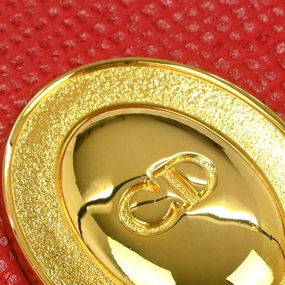 Christian Dior Red Leather Shoulder Bag