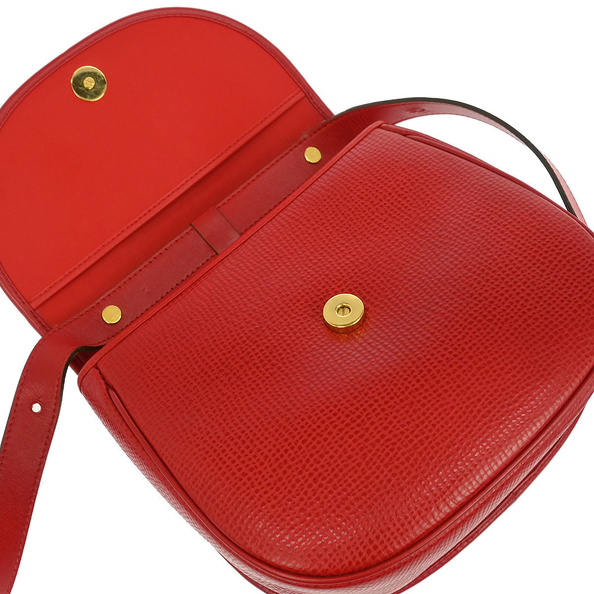 Christian Dior Red Leather Shoulder Bag