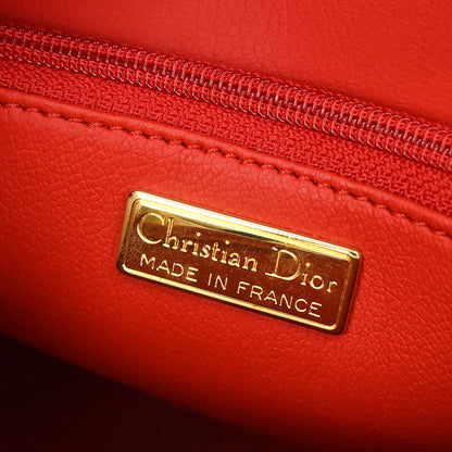 Christian Dior Red Leather Shoulder Bag