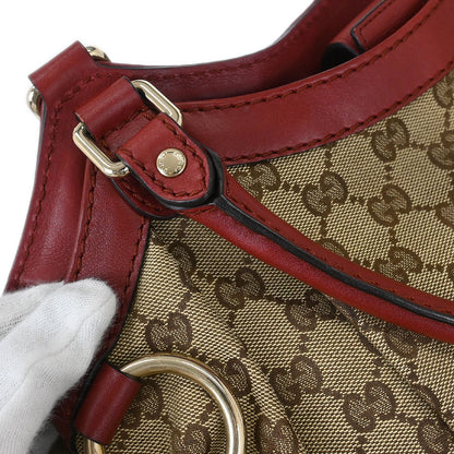 Gucci Brown Bordeaux GG Sukey Tote Bag
