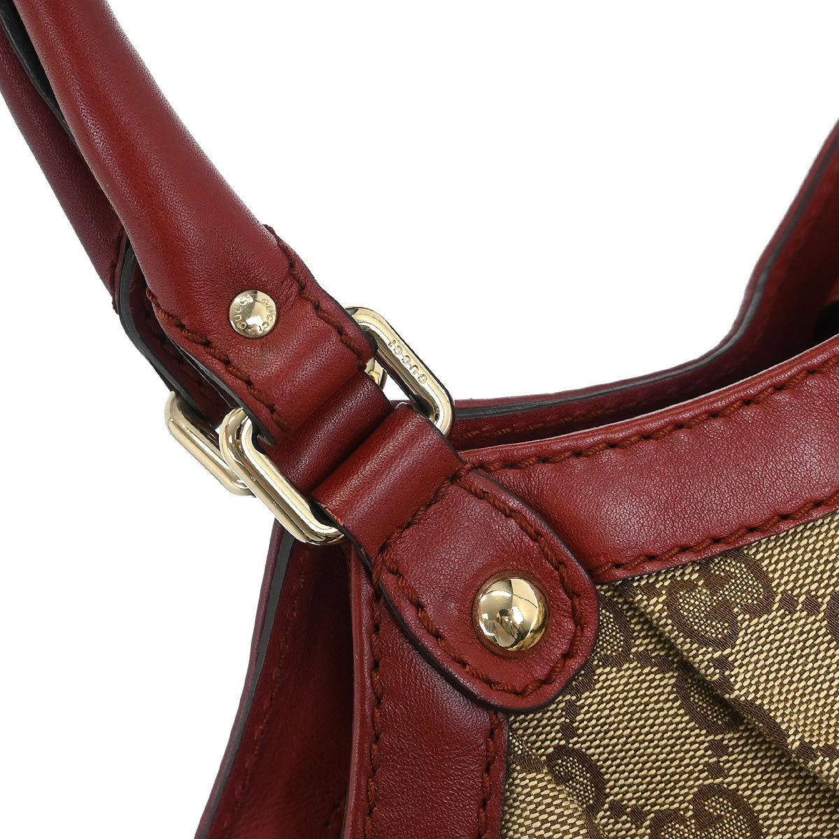 Gucci Brown Bordeaux GG Sukey Tote Bag