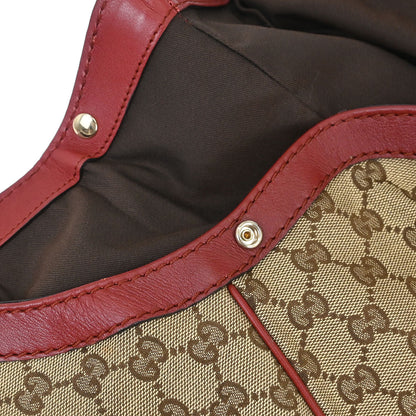 Gucci Brown Bordeaux GG Sukey Tote Bag