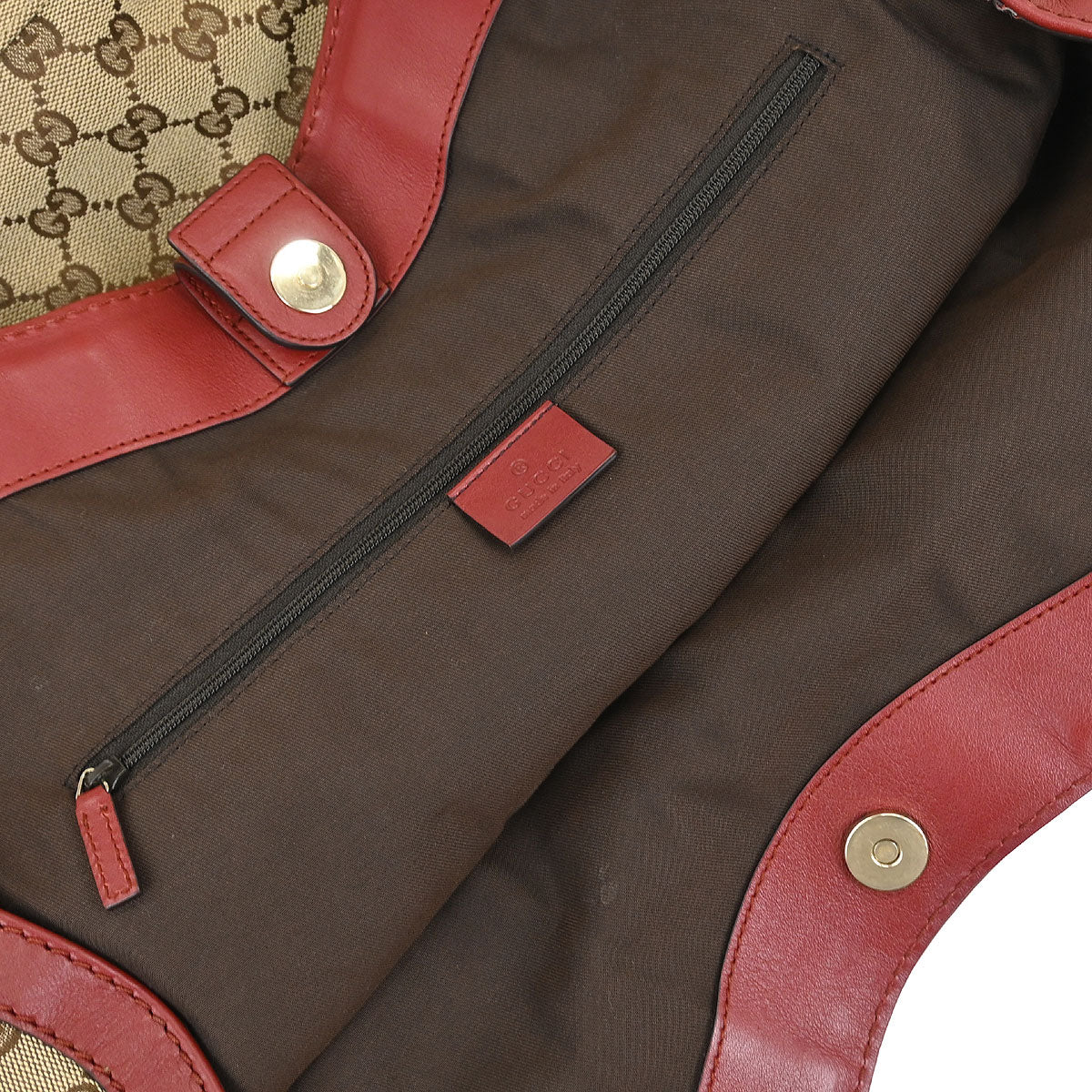 Gucci Brown Bordeaux GG Sukey Tote Bag