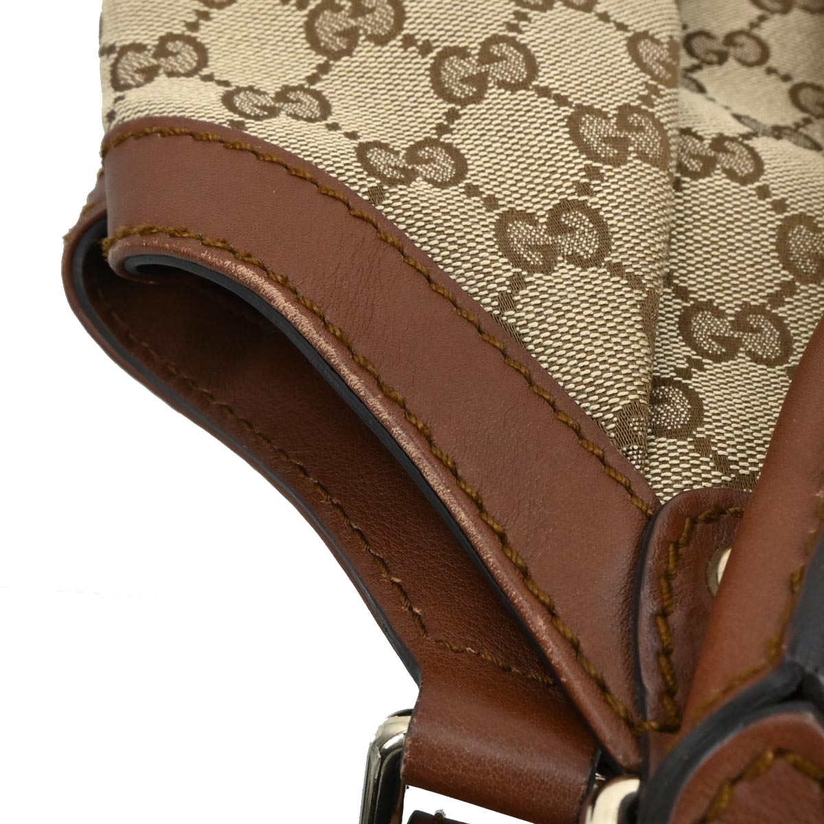 Gucci Beige Canvas GG Tote Handbag