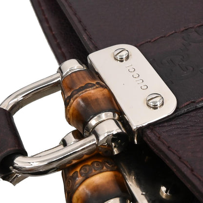Gucci Brown Leather Tote Handbag