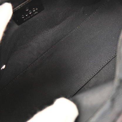 Gucci Black Canvas GG Handbag