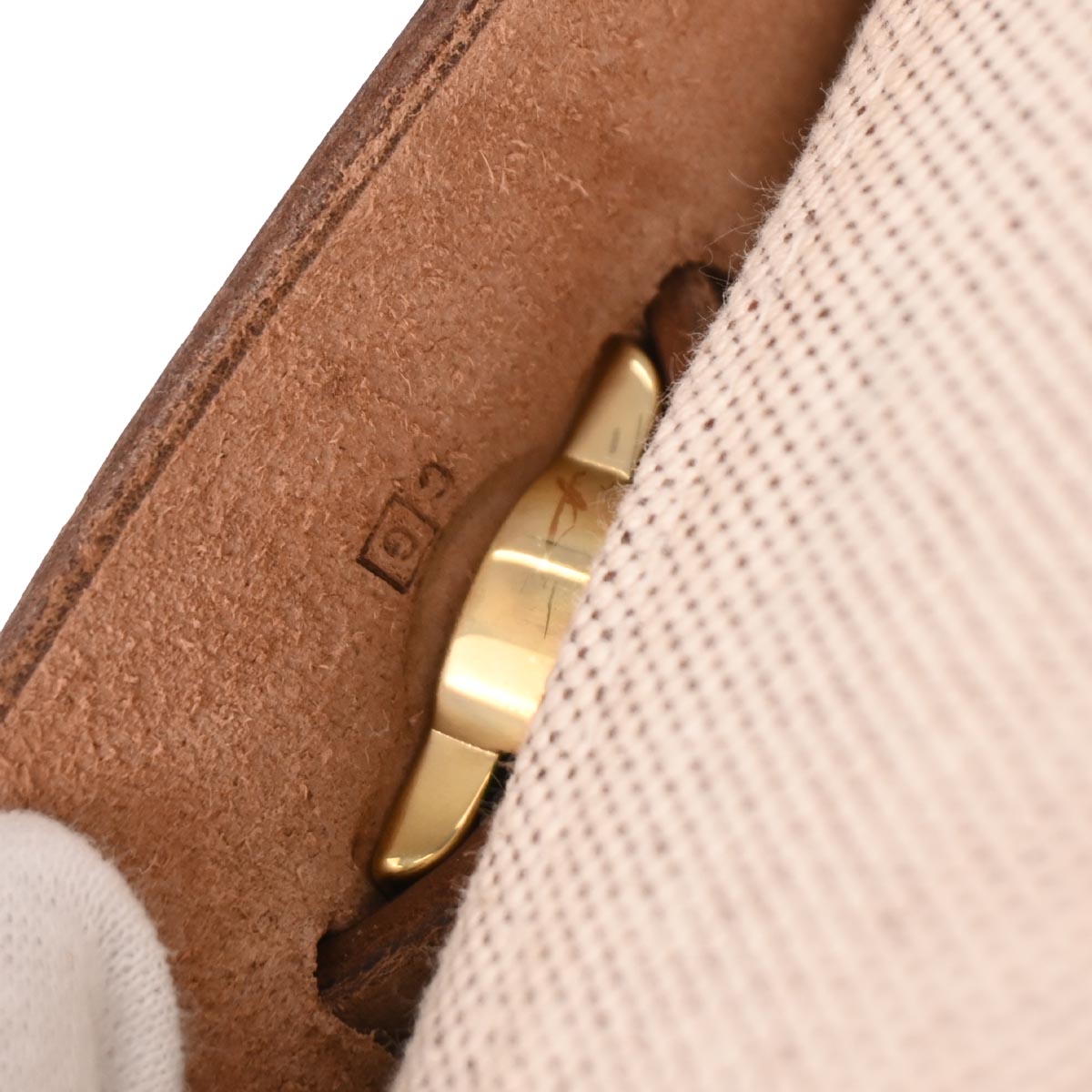 Hermes Beige Brown Toile H Officier Herbag PM 2 in 1 Handbag