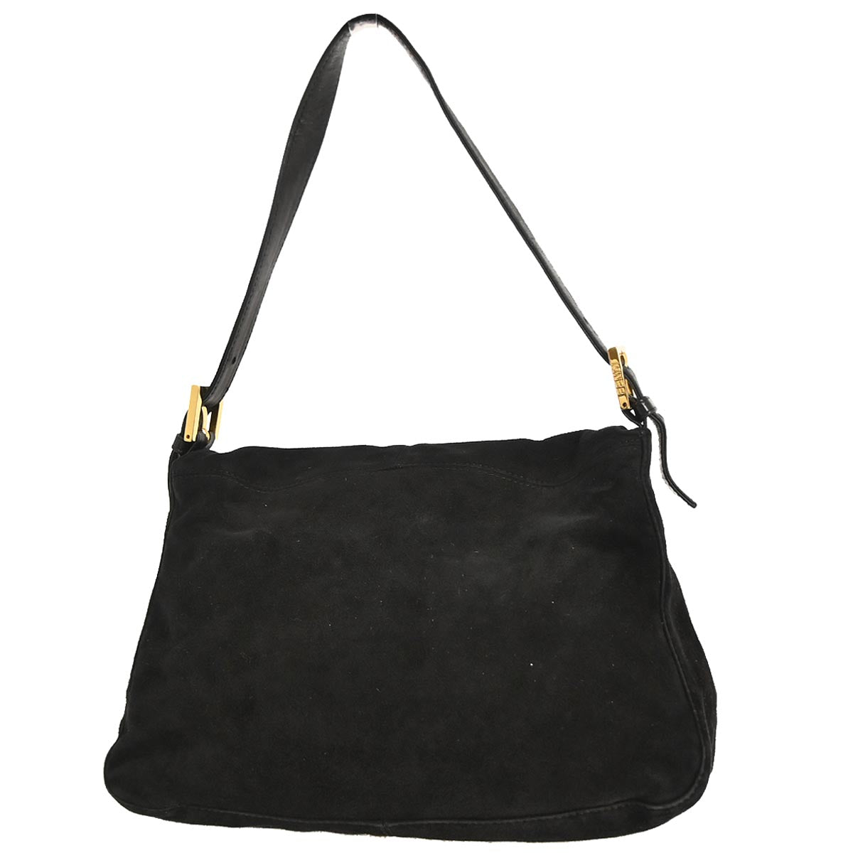 Fendi Black Suede Mamma Baguette Handbag