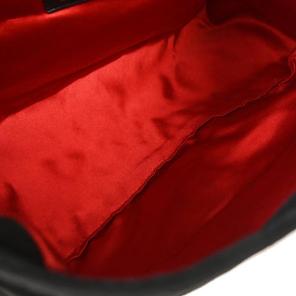 Fendi Black Suede Mamma Baguette Handbag