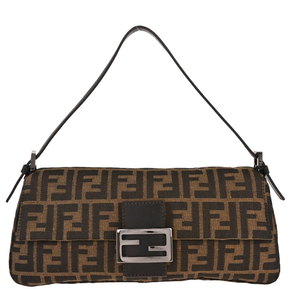 Fendi Brown Canvas Zucca Handbag