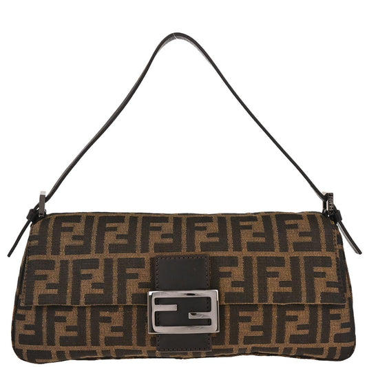 Fendi Brown Canvas Zucca Handbag