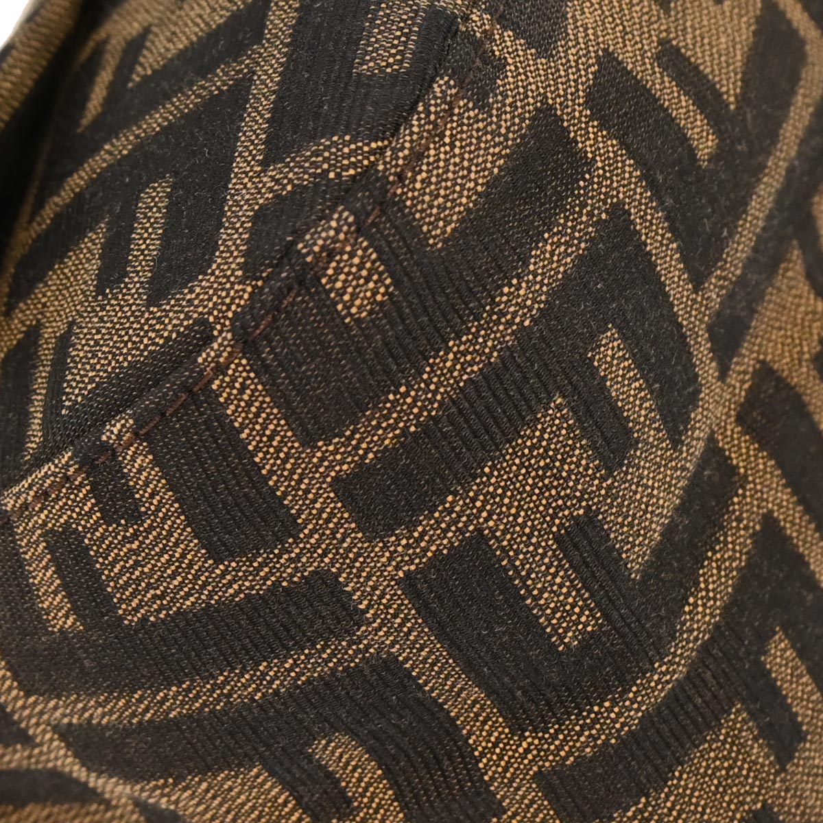 Fendi Brown Canvas Zucca Handbag