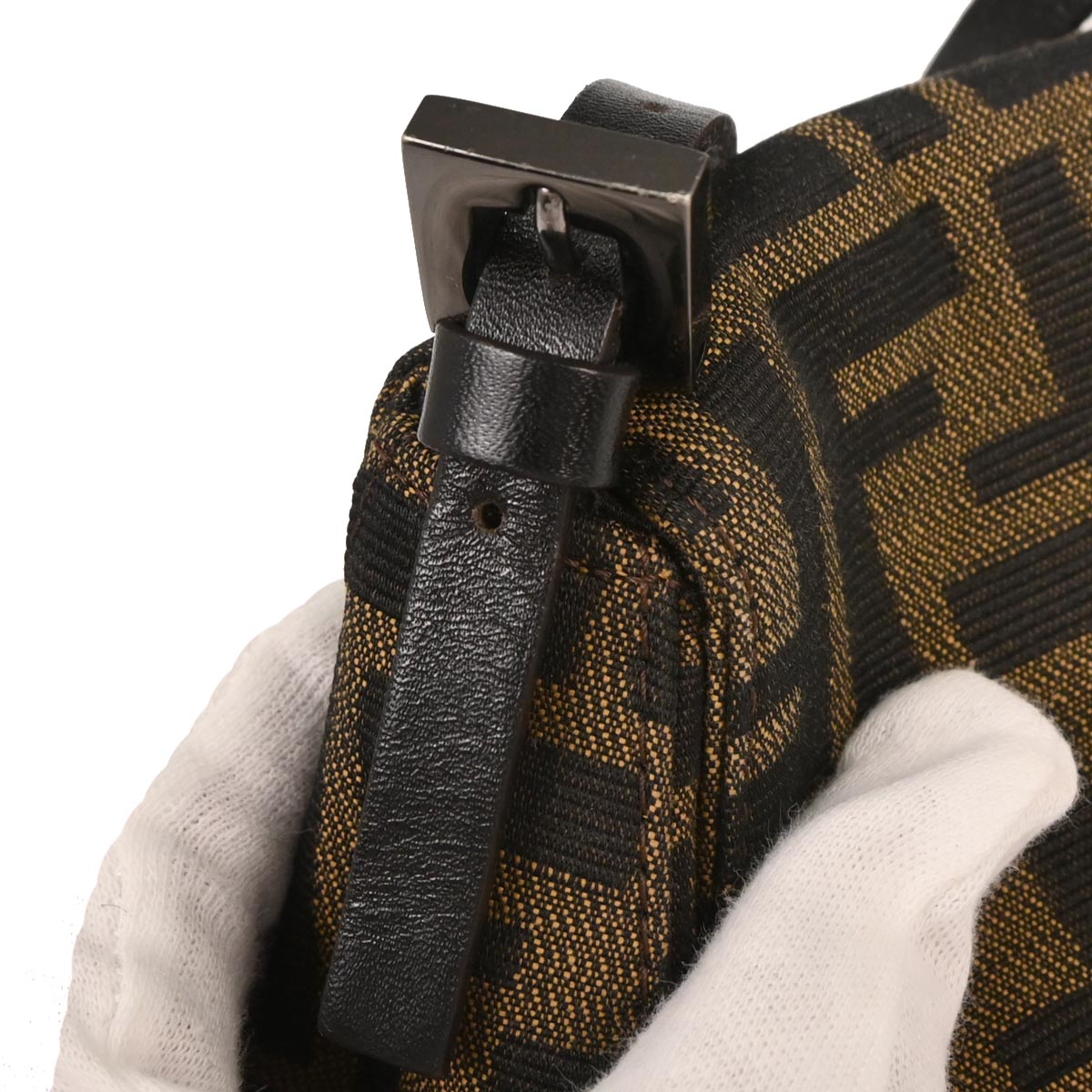 Fendi Brown Canvas Zucca Handbag