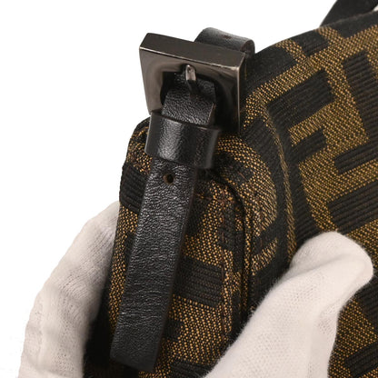 Fendi Brown Canvas Zucca Handbag