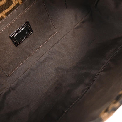 Fendi Brown Canvas Zucca Handbag