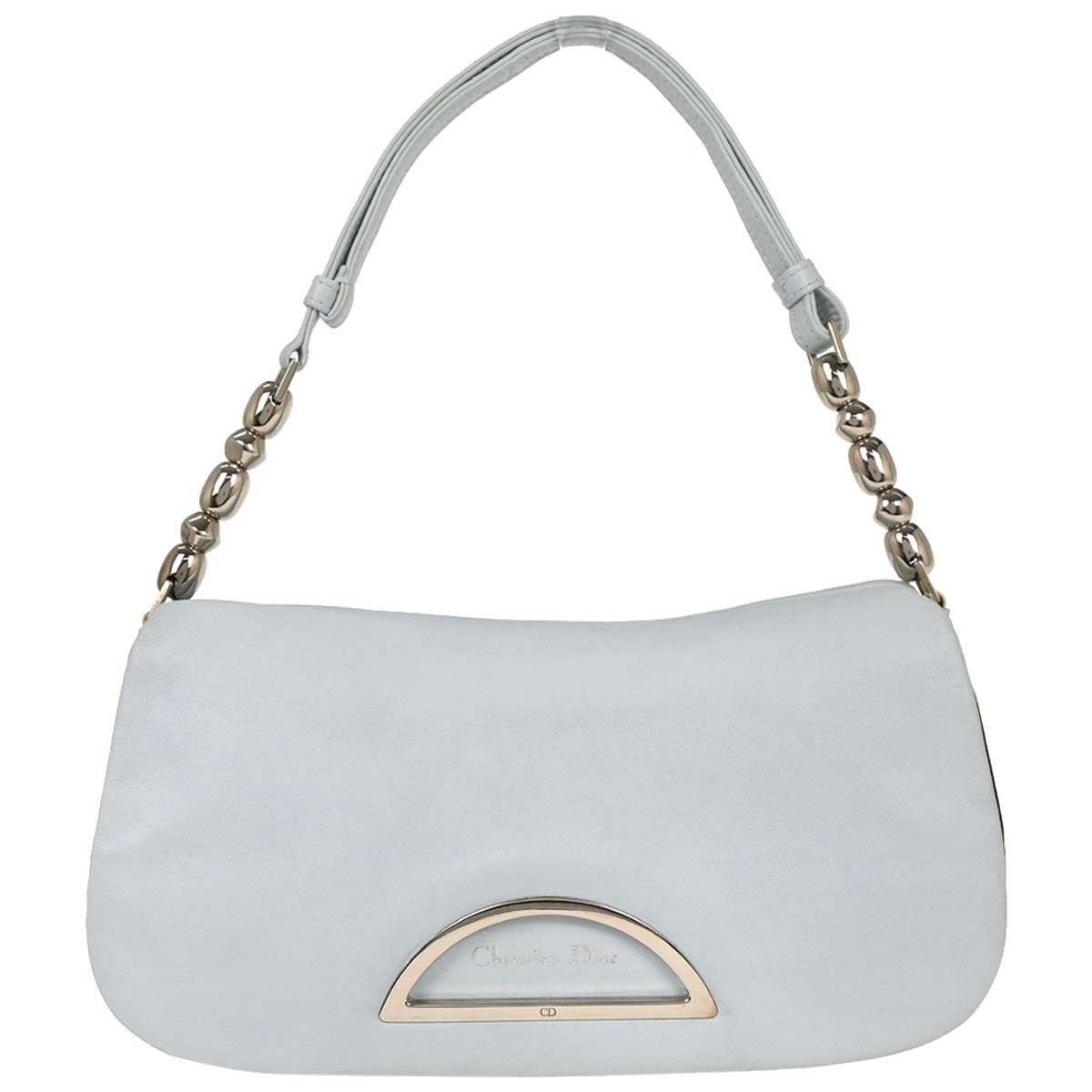 Christian Dior Light Blue Leather Malice Handbag