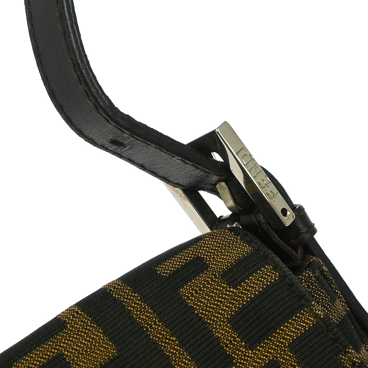 Fendi Brown Canvas Zucca Baguette Handbag