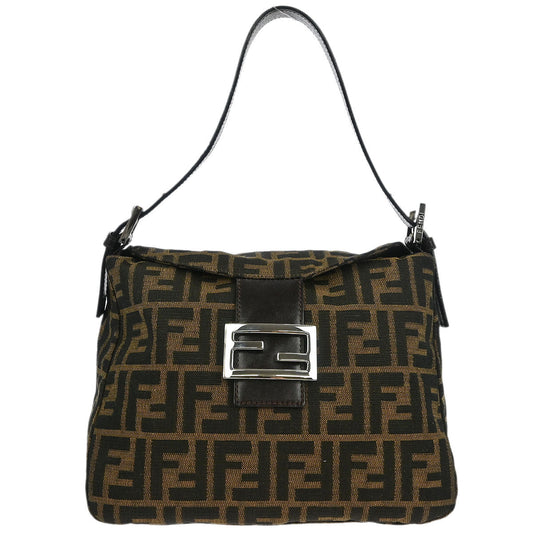 Fendi Brown Canvas Zucca Handbag
