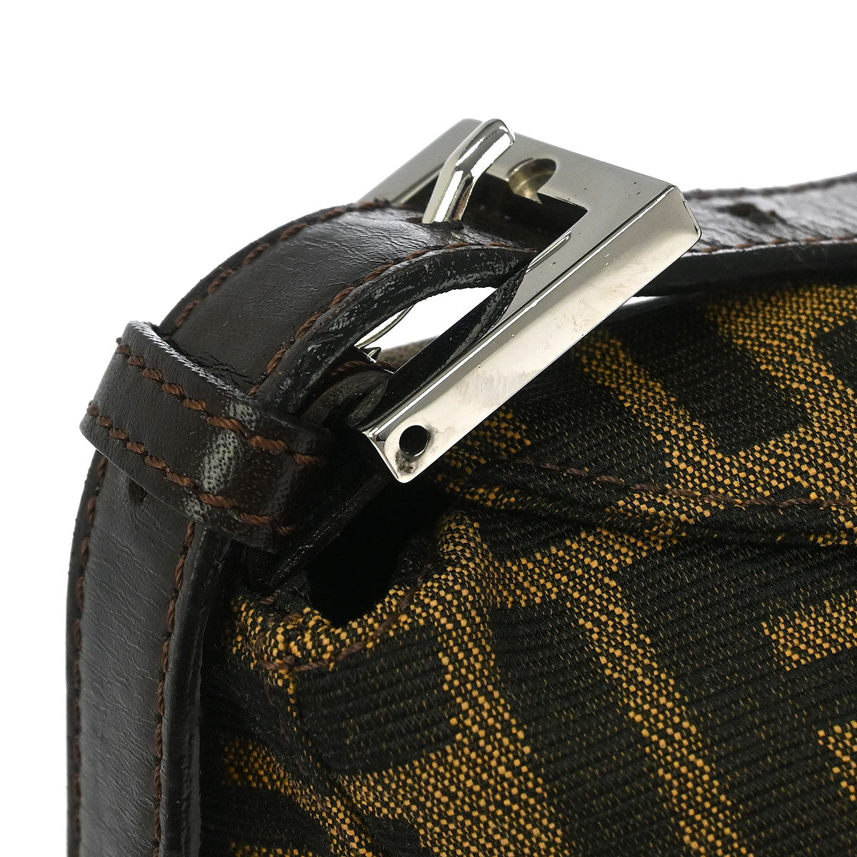 Fendi Brown Canvas Zucca Handbag