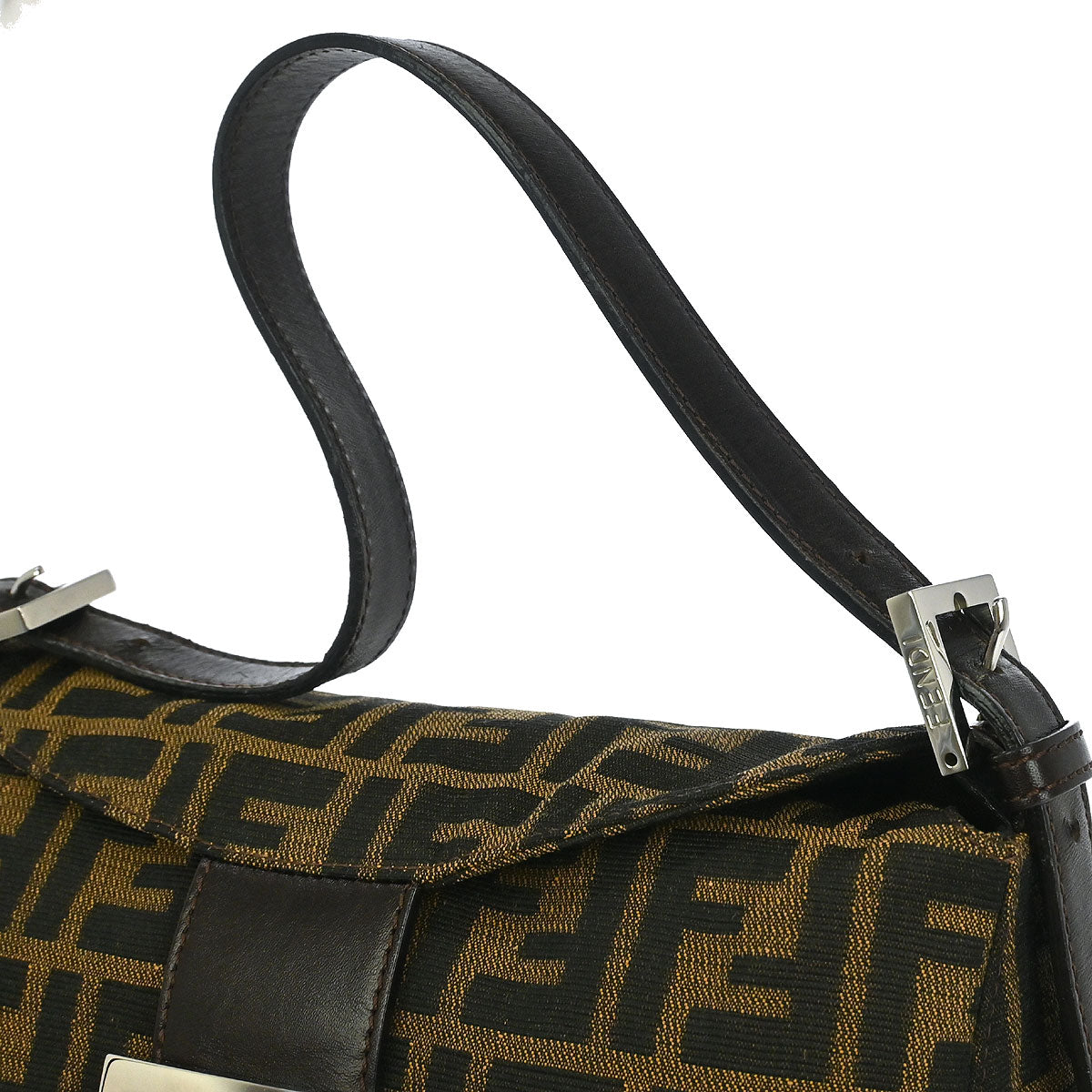 Fendi Brown Canvas Zucca Handbag