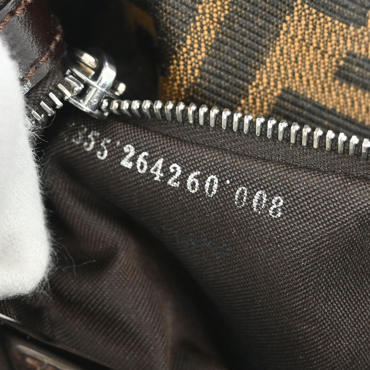 Fendi Brown Canvas Zucca Handbag