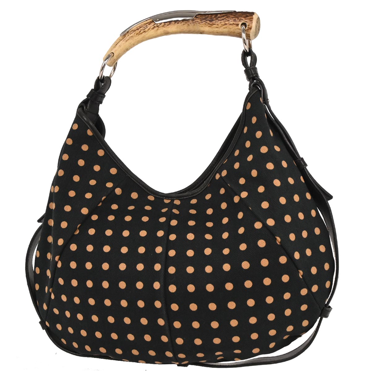 Yves Saint Laurent Black Canvas Mombasa Handbag