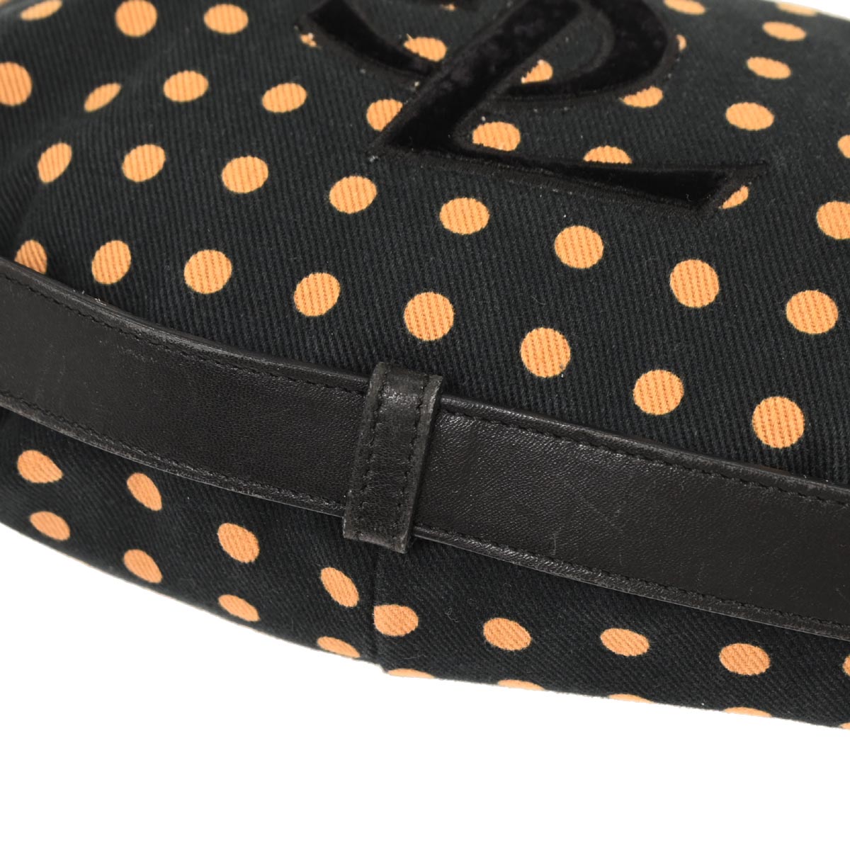 Yves Saint Laurent Black Canvas Mombasa Handbag