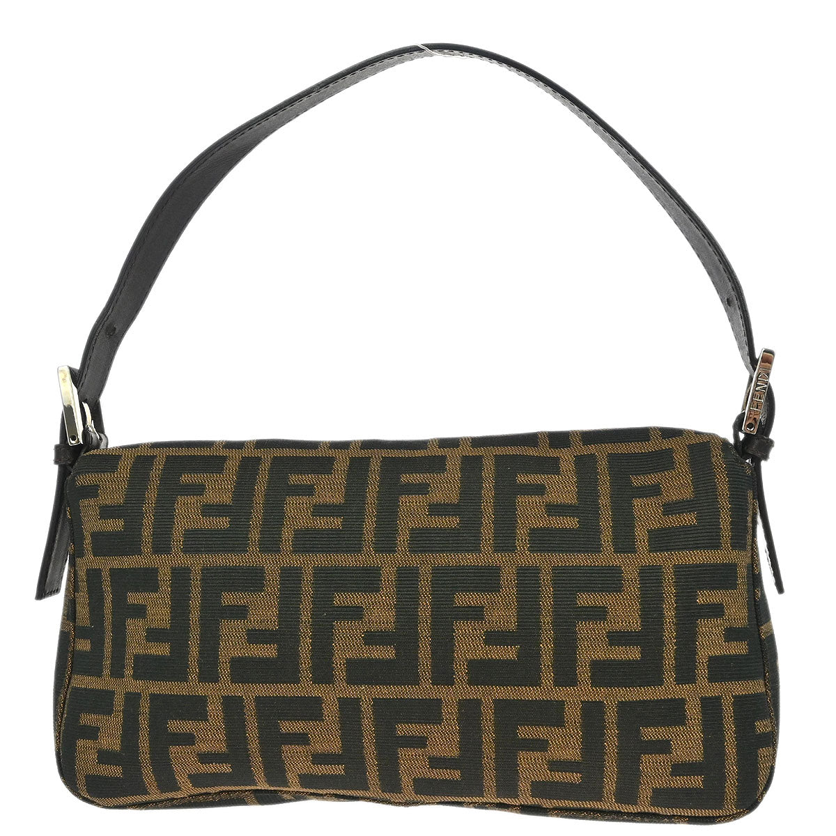 Fendi Brown Canvas Zucca Baguette Handbag
