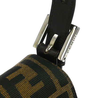 Fendi Brown Canvas Zucca Baguette Handbag