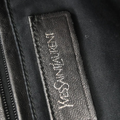 Yves Saint Laurent Black Leather Rive Gauche Roady Handbag