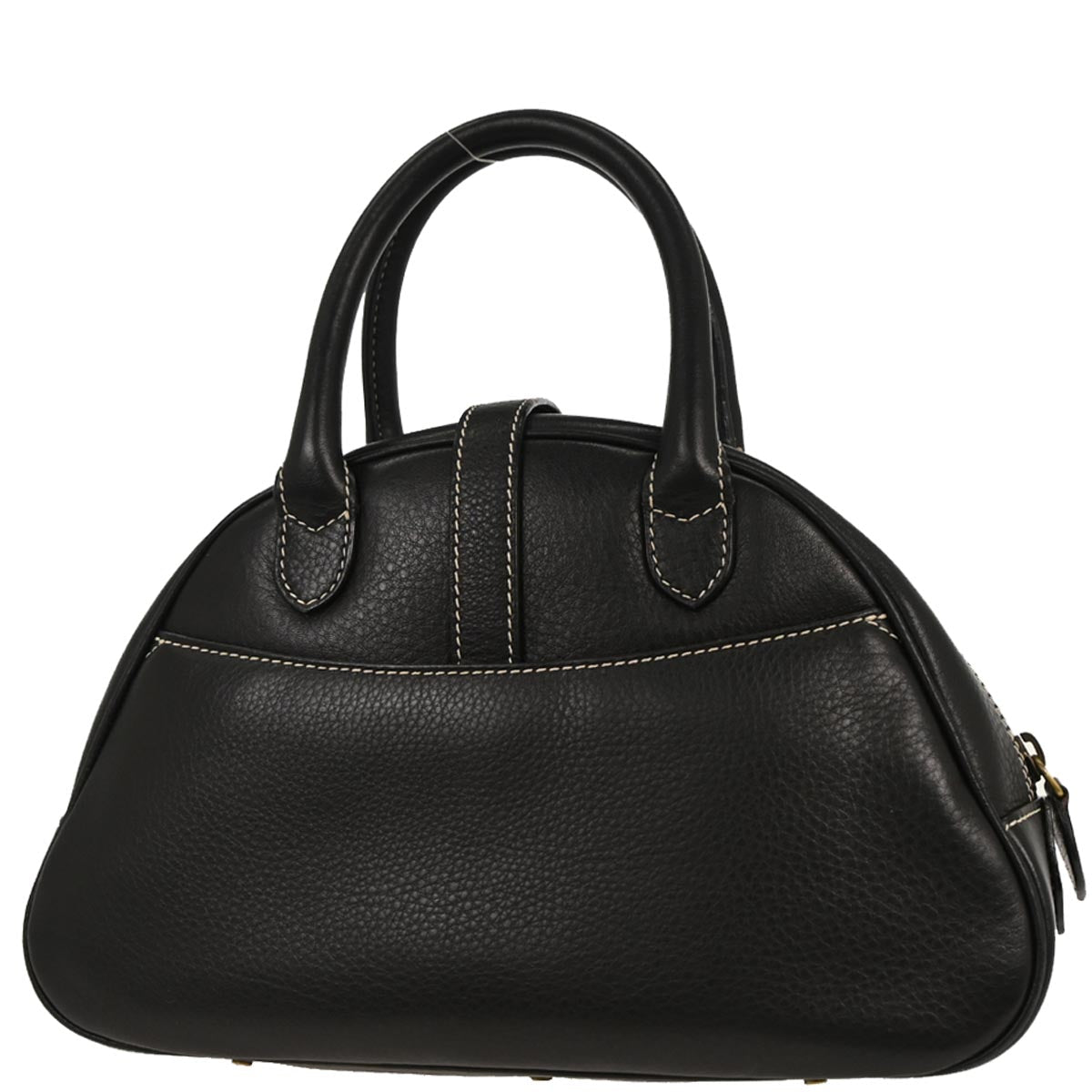 Christian Dior Black Leather Double Saddle Handbag