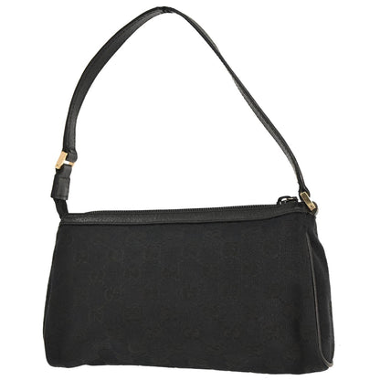 Gucci Black Canvas GG Abbey D Ring Handbag