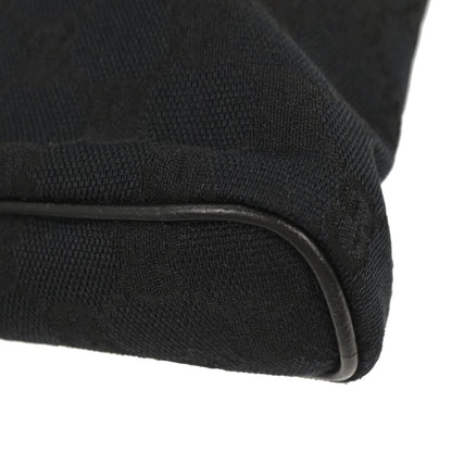 Gucci Black Canvas GG Abbey D Ring Handbag