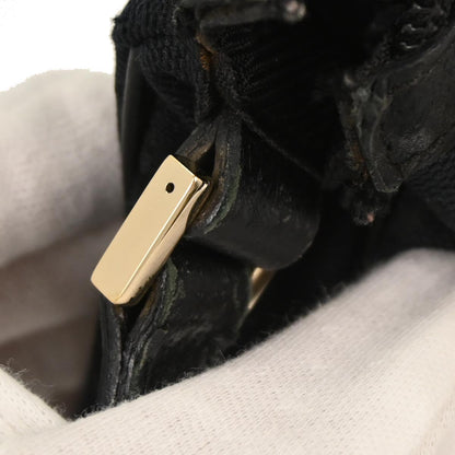 Gucci Black Canvas GG Abbey D Ring Handbag