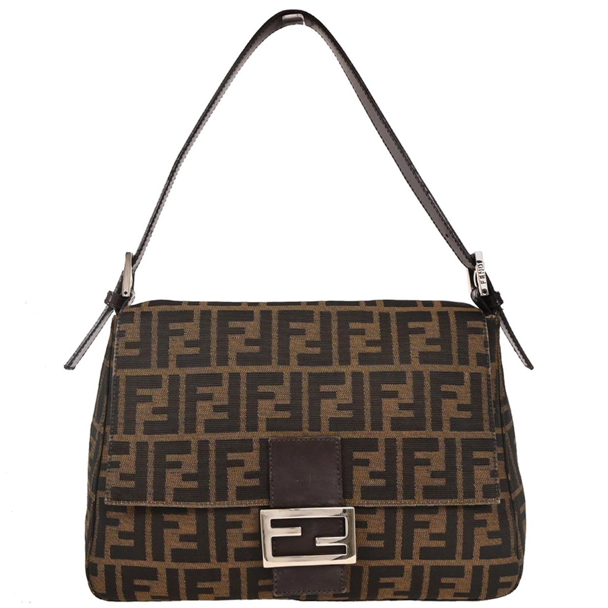 Fendi Brown Canvas Zucca Handbag