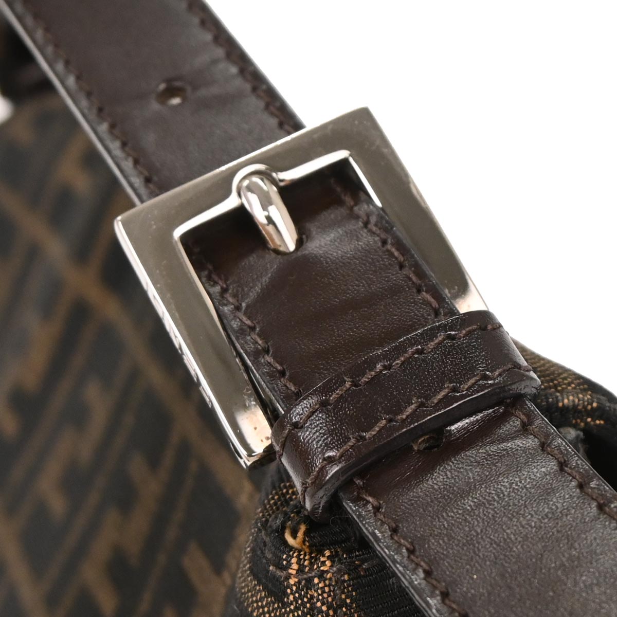 Fendi Brown Canvas Zucca Handbag