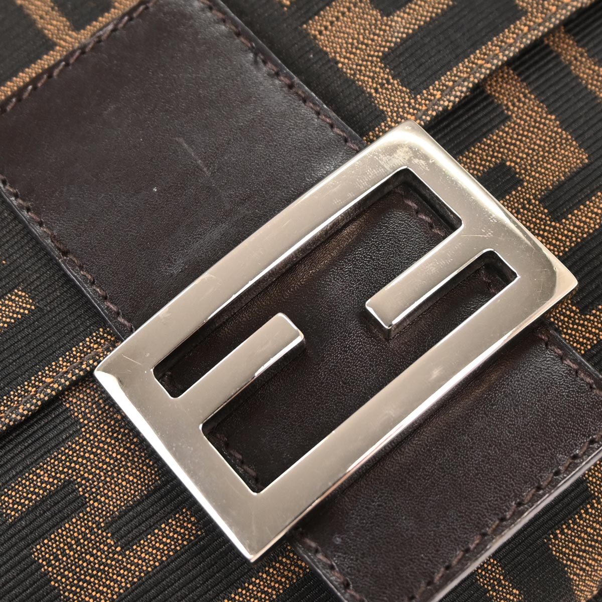 Fendi Brown Canvas Zucca Handbag