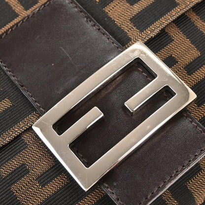 Fendi Brown Canvas Zucca Handbag