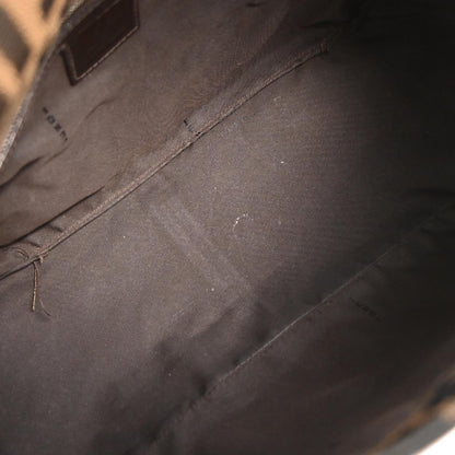Fendi Brown Canvas Zucca Handbag