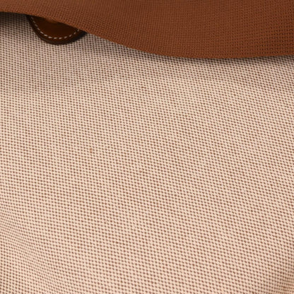 Hermes Natural Fauve Toile H Barenia Evelyne 29 Shoulder Bag