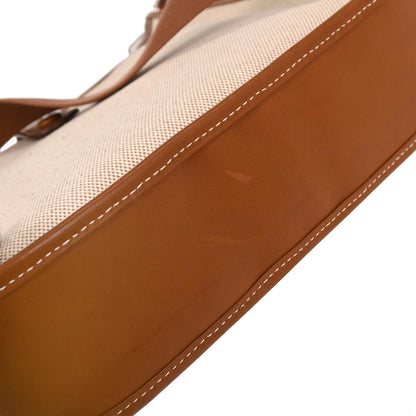 Hermes Natural Fauve Toile H Barenia Evelyne 29 Shoulder Bag