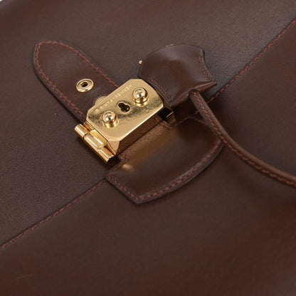 Hermes Havane Box Calf Sac a Depeches 38 Handbag