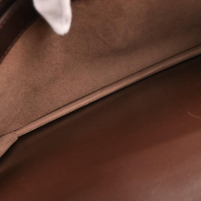 Hermes Havane Box Calf Sac a Depeches 38 Handbag