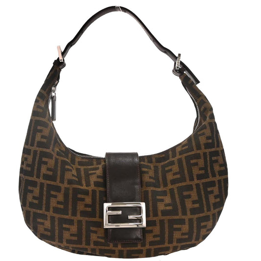 Fendi Brown Canvas Zucca Handbag