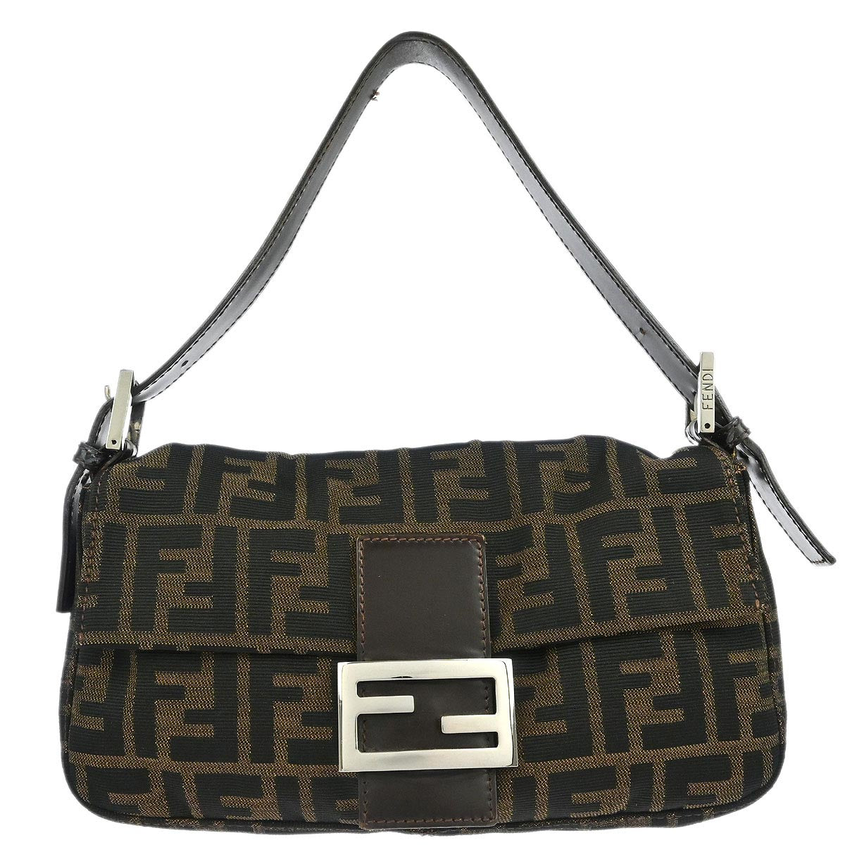 Fendi Brown Zucca Baguette Handbag