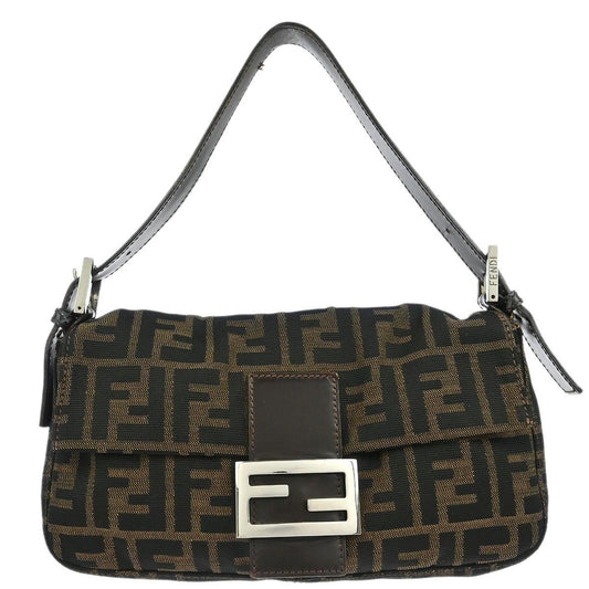 Fendi Brown Zucca Baguette Handbag