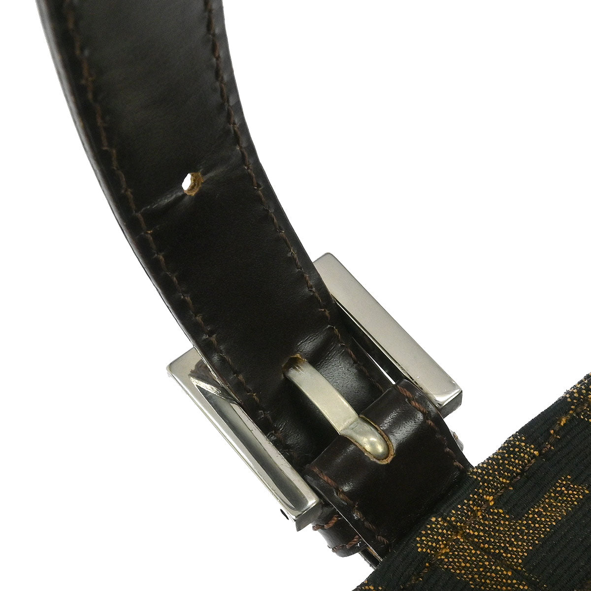 Fendi Brown Zucca Baguette Handbag