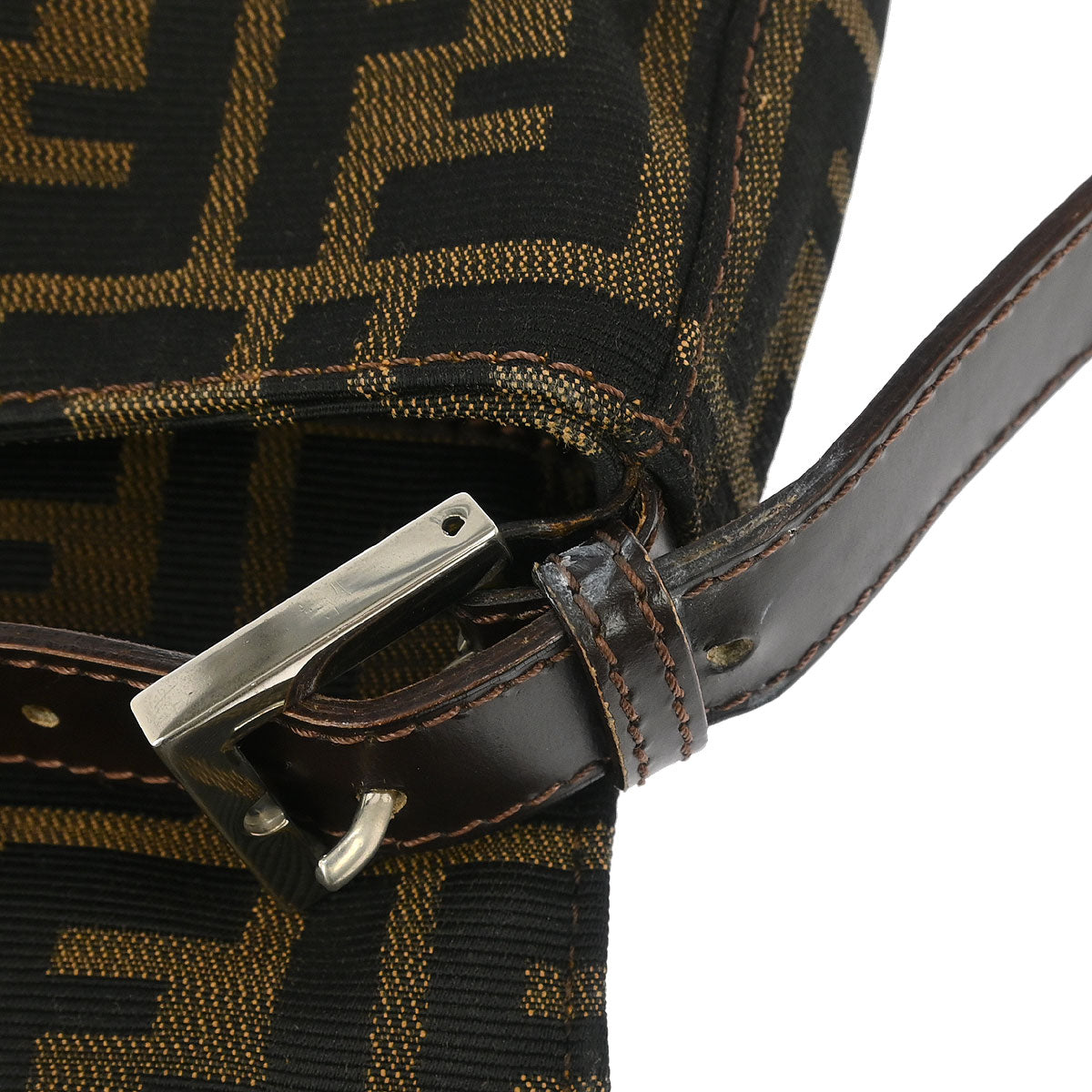 Fendi Brown Zucca Baguette Handbag