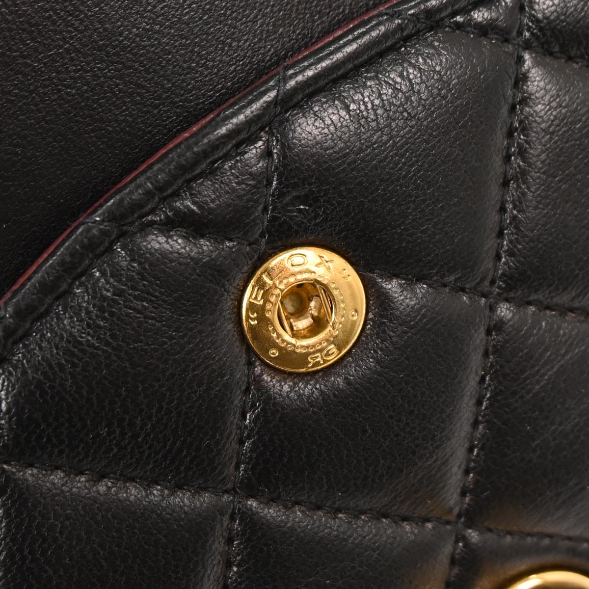 Chanel 1997-1999 Black Lambskin Medium Classic Double Flap Shoulder Bag